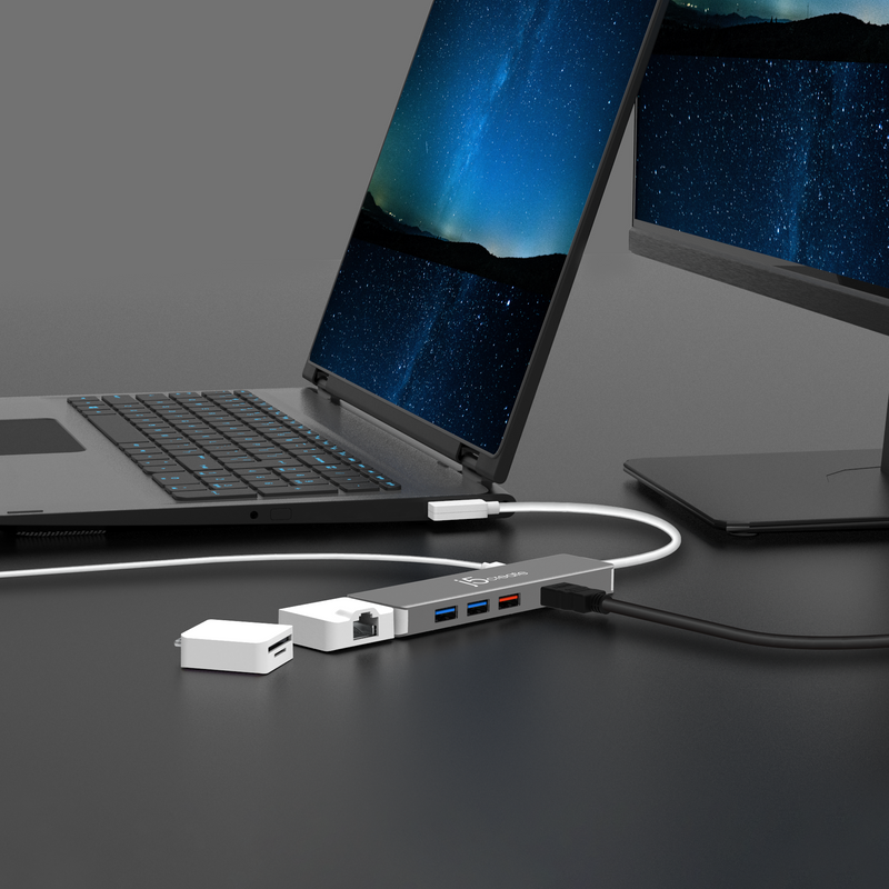 j5createはUSB3.1 Gen2搭載万能マルチアダプター『USB-C SuperSpeed+ モジュラー式マルチアダプター 9in1 JCD375』を新発売。