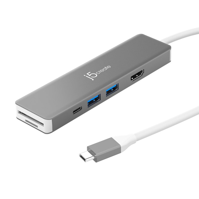 JCD390 USB-C Gen2 4K60 7in1マルチアダプター