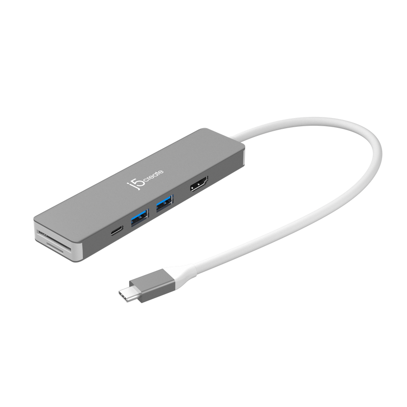 JCD390 USB-C Gen2 4K60 7in1マルチアダプター