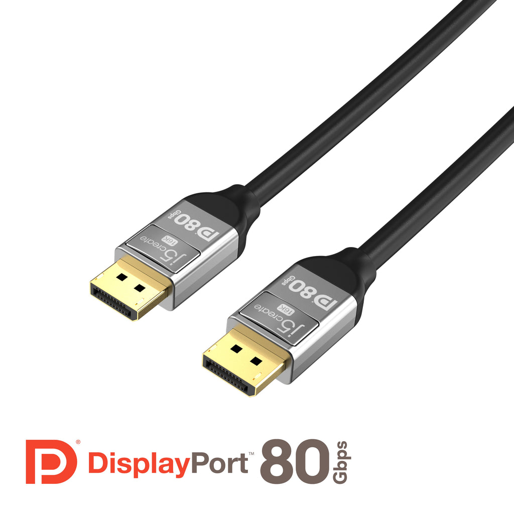 JDC44L16 VESA認証取得16K対応DisplayPort 2.1 ケーブル
