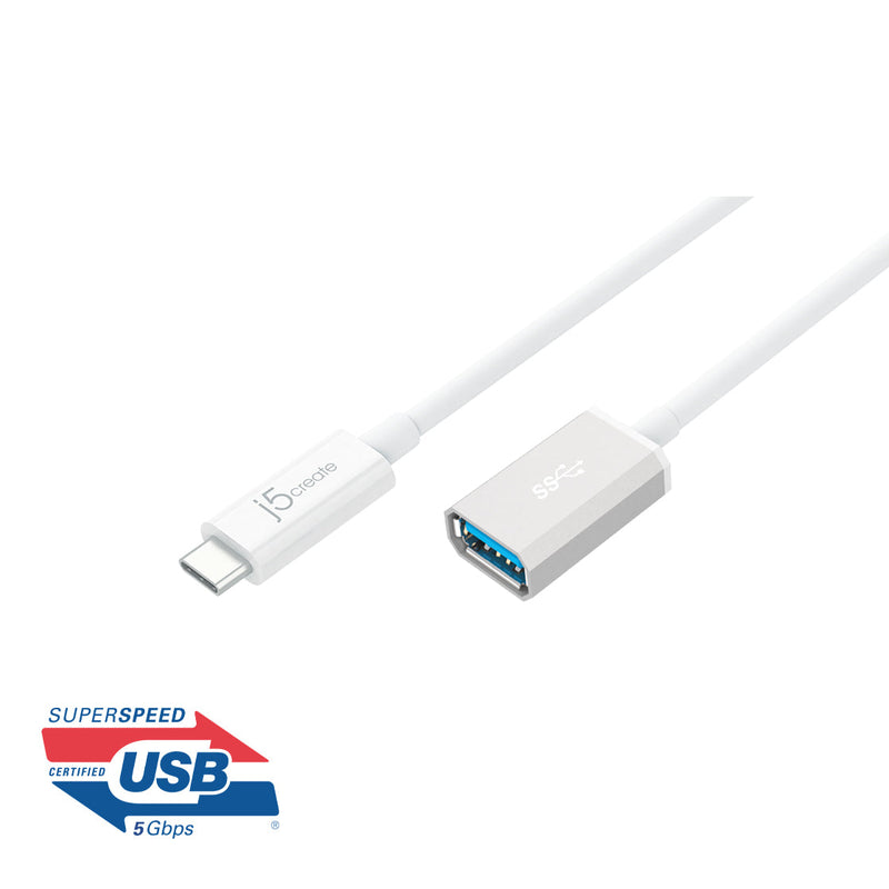 JUCX05J/JUCX05-MT USB3.1 Type-C to Type-A 変換ケーブル 10cm