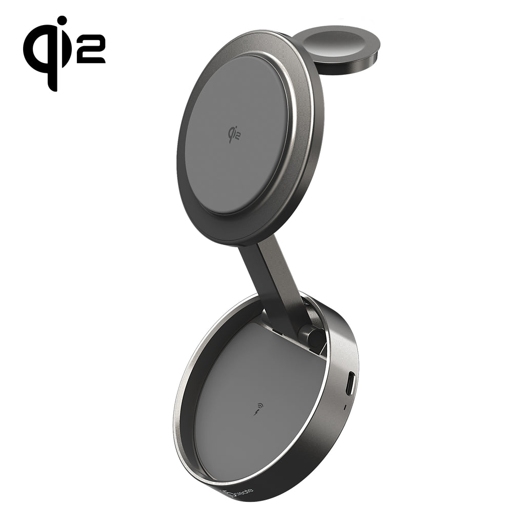 JUPW3515　Qi2対応3in1ポータブル・ワイヤレス充電ステーション