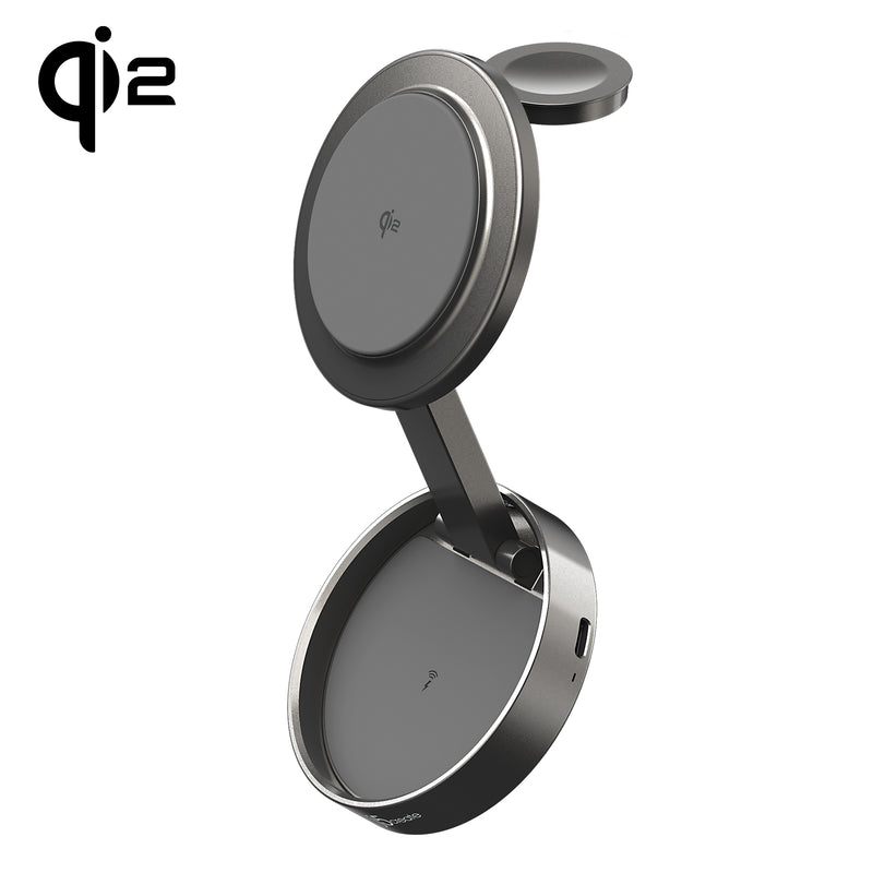 JUPW3515　Qi2対応3in1ポータブル・ワイヤレス充電ステーション