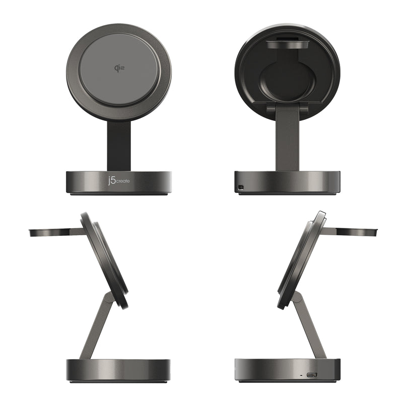 JUPW3515　Qi2対応3in1ポータブル・ワイヤレス充電ステーション