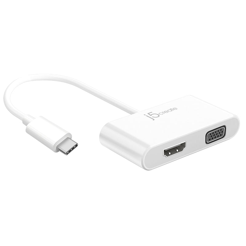 JCA174 USB-C デュアル VGA & HDMI マルチディスプレイアダプター