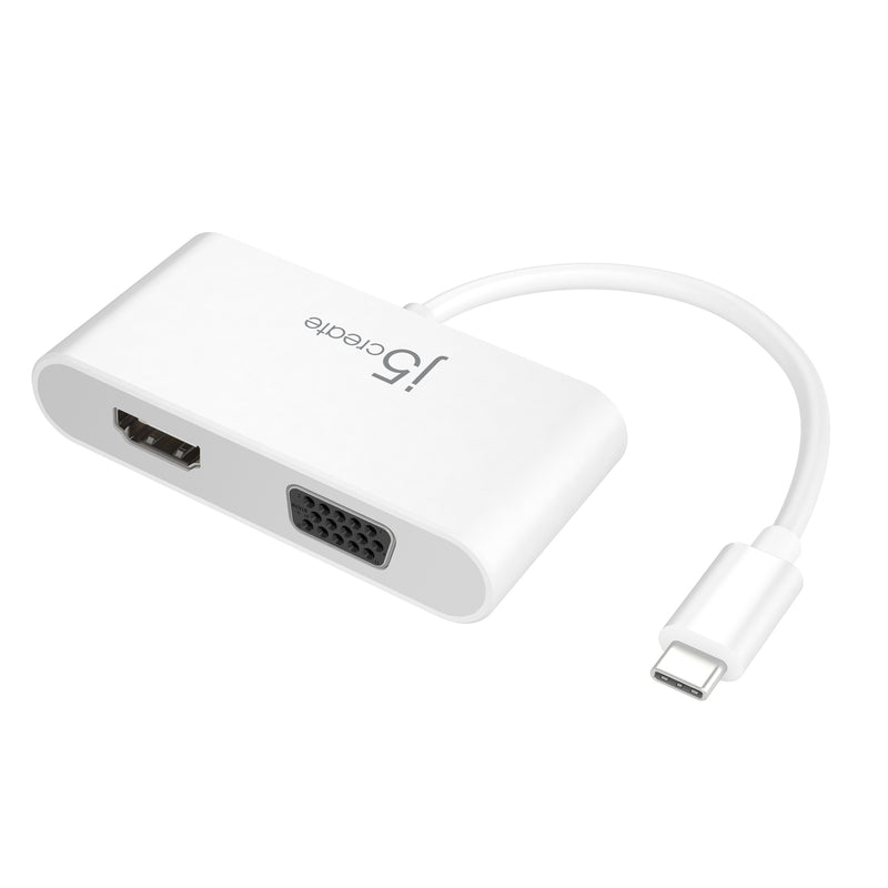 JCA174 USB-C デュアル VGA & HDMI マルチディスプレイアダプター