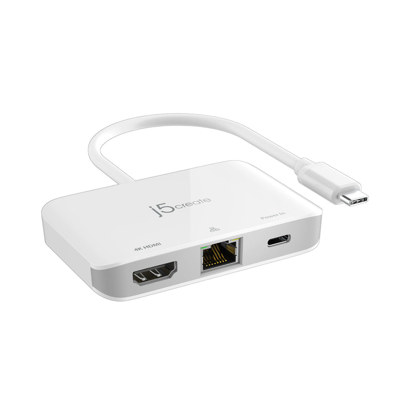 JCA351 USB-C to PD+HDMI+LAN 3in1 マルチアダプター