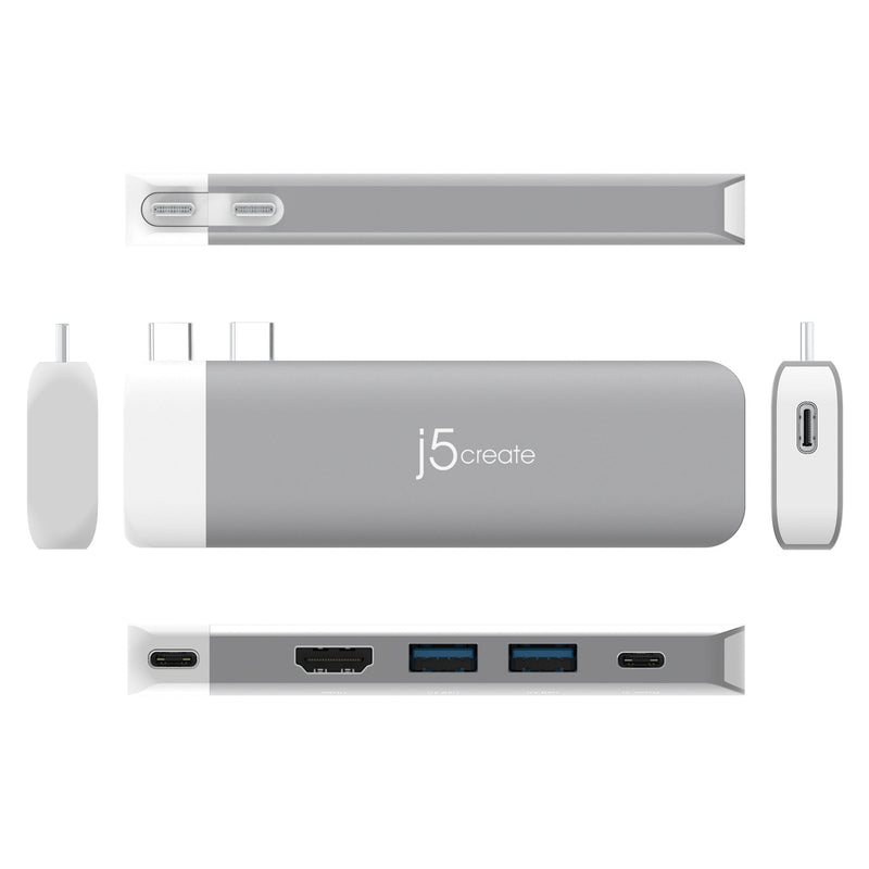 JCD394 MacBook Pro/Air専用 6in1 マルチアダプター(MagSafe3搭載MacBookに最適)