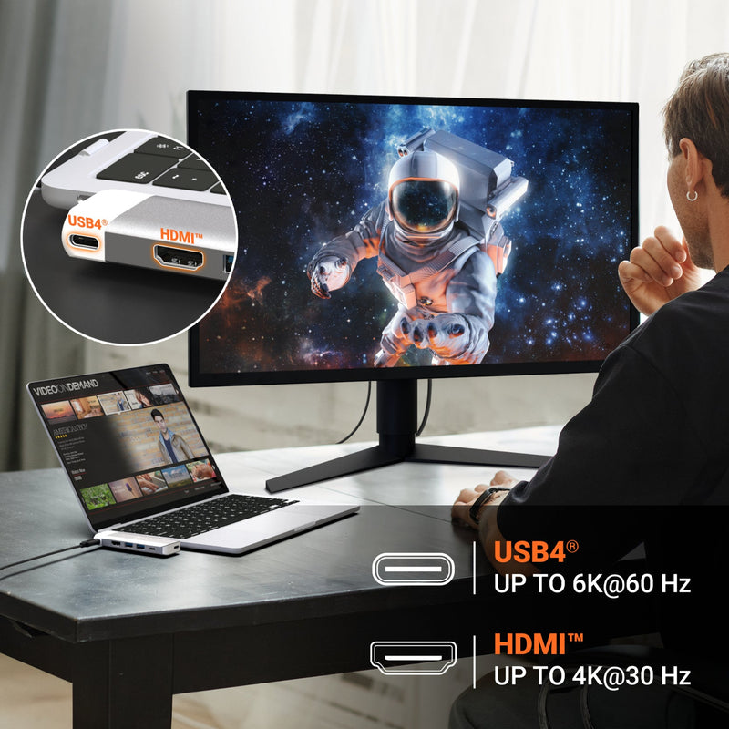 JCD394V2-EJ  MacBook Pro/Air専用 6in1 マルチアダプター(MagSafe3搭載MacBookに最適)