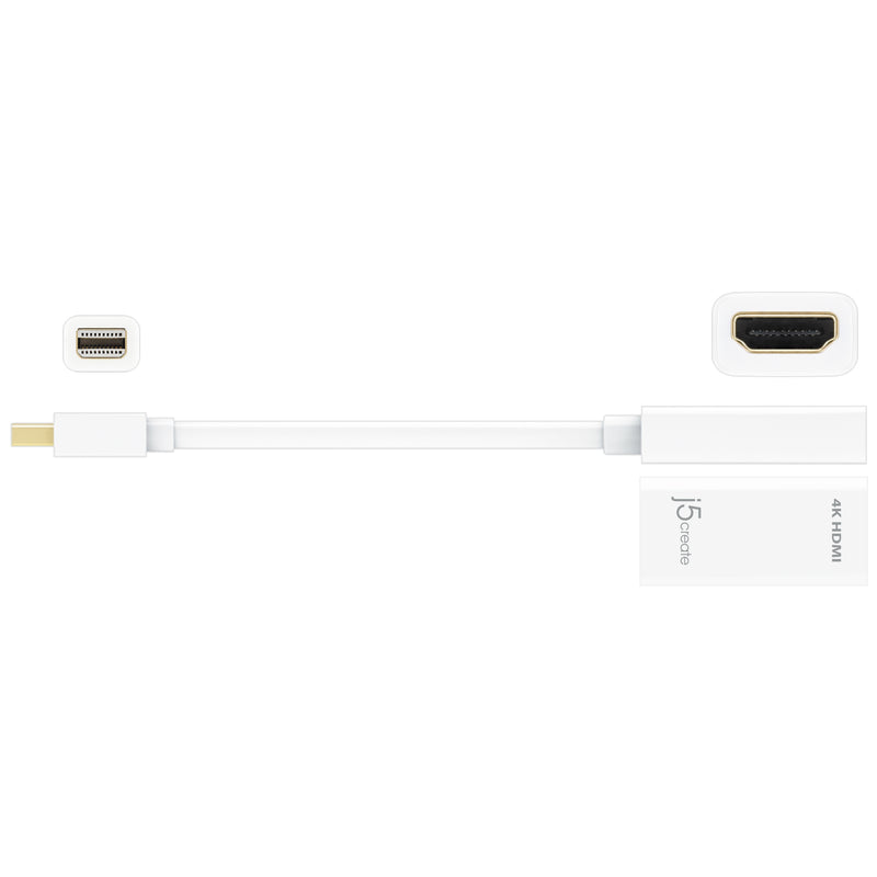 JDA159 Mini DisplayPort to 4K HDMIアダプター