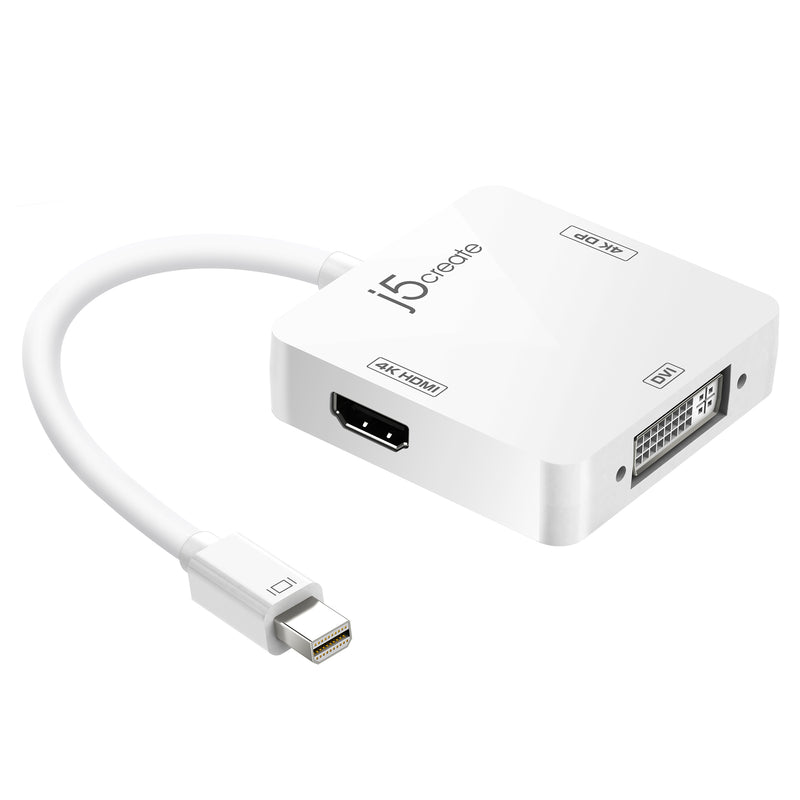 JDA173 Mini DisplayPort to 4k DisplayPort/4k HDMI/DVIアダプター