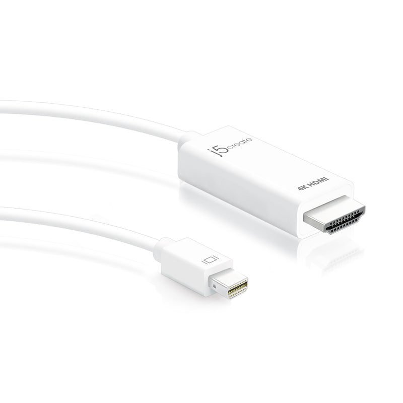 JDC159 Mini DisplayPort to 4K HDMIケーブル 1.8m（日本販売終了）