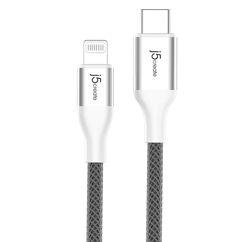 JLC15 USB-C to ライトニング ケーブル (Black / White) 1.2m（日本販売終了）