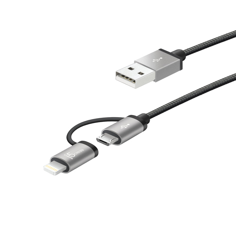 JML10 2-in-1 Charging Sync Cable (Black / Rose Gold) 生産終了