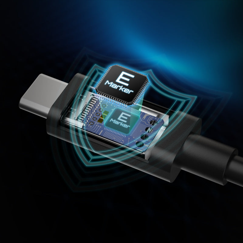 JUC28L08 USB4 Gen3 USB-C to USB-C フル機能ケーブル(0.8m)