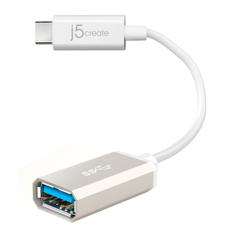 JUCX05J/JUCX05-MT USB3.1 Type-C to Type-A 変換ケーブル 10cm