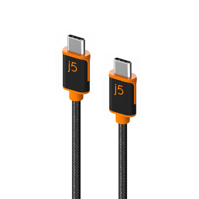 JUCX24 USB-C to USB-C PD60W対応 充電＆データ通信ケーブル（1.8m）