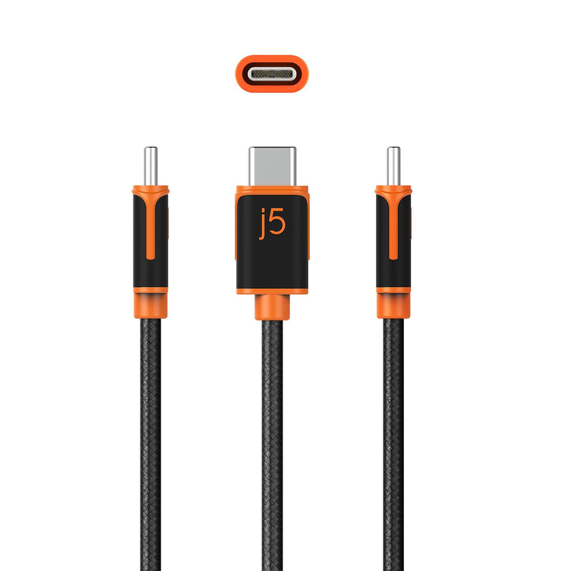 JUCX24L30 USB-C to USB-C PD60W対応 充電＆データ通信ケーブル（3m）