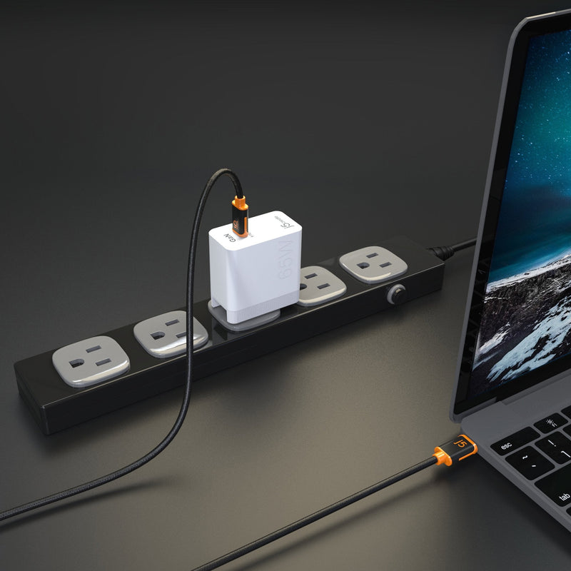 JUCX24 USB-C to USB-C PD60W対応 充電＆データ通信ケーブル（1.8m）