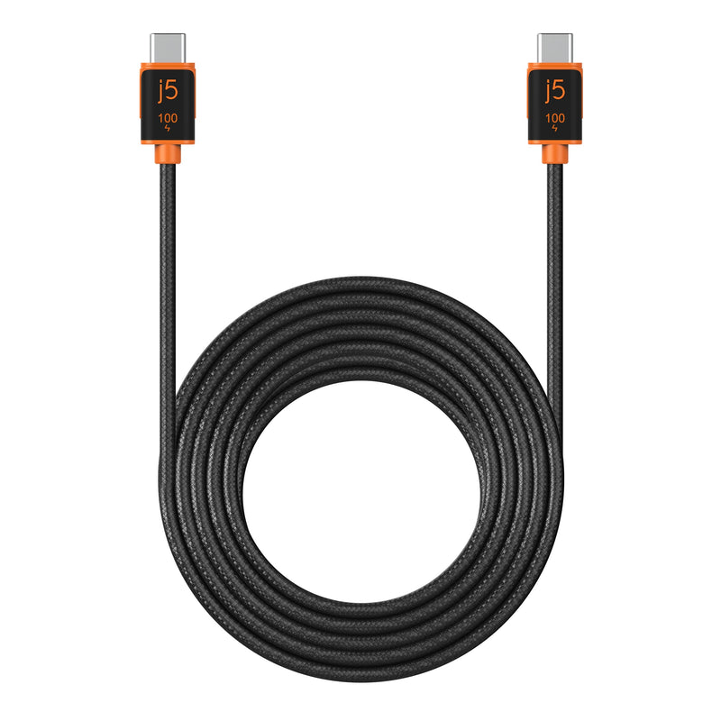 JUCX25L30 USB-C to USB-C PD100W対応 充電＆データ通信ケーブル（3m）